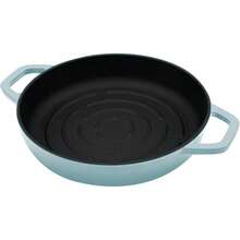 2025 Hottt New Arrivals:Cast Iron Bread Oven  Cloche Lid For Baking - Darkcyan Enameled 5 Qt Dutch Oven  Dome Lid For SourdoughLight Blue 8 InchLight Blue - Bildfarbe - View 3