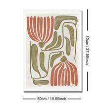 1pc Framed/Unframed Boho Botanical Floral Vintage Wall Art Canvas Poster Print Minimalist Olive Green Bohemian Abstract Flower Rustic Retro Painting For Dorm,Living Room,Apartment,Bedroom,Modern Home Decoration - Multicolor - View 8