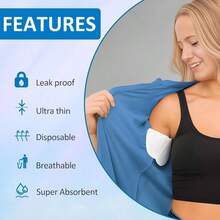 Underarm Sweat Pads, Fight Hyperhidrosis,For Men And Women Comfortable, Non Visible, Extra Adhesive, Disposable Dress Guards/Shields, Non Sweat Armpit Protection(Random Color And Style ) Summer Cooling,Beach,Travel - one-size - View 6