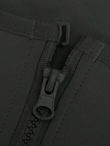 Áo định hình eo cho nữ, 1 chiếc, hai lớp, có nút điều chỉnh, khóa kéo phía trước. - màu đen - Xem 10