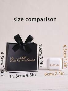 10pieces Of Exquisite Mini Gift Boxes Specially Designed For Eid Al-Adha, Elegantly Designed In Black, Green And White, Red, Uniquely Gold Plated, With Luxurious Ribbons. Suitable For Candies, Chocolates And Small Gifts. Perfect For Festive Celebrations, Special Occasions And Heartfelt Surprises. Elegant Packaging For Unforgettable Moments - Multicolor - View 11