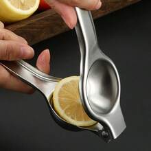 1pc Multi-Function Manual Fruit Squeezer Juicer For Kitchen, Stainless Steel Highly Attractive Lemon Squeezer, 2 Color Options - Silver - View 6