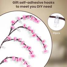 Gnkdfon Cherry LED Tree Branch Lights For Wall,USB Powered Willow Vine Lights Room Decor,Cherry Blossom Willow Vine Twig Decor Garland With 144 LED Lights And Remote,8 Lighting Modes,Vine Tree Decor Nightlight, Suitable For Indoor Atmosphere, Party, Holiday And Gift Ideas