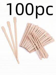 200 Wooden Wax Sticks, Multi-Purpose Wax Sticks, Suitable For Hair Removal On The Body, Face, Armpits, Back And Bikini. A Set Of Wooden Wax Sticks For Stirring, Easy To Carry And Simple To Use.