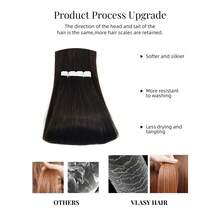 Vlasy 12-24 Inch 16pcs Invisible Tape In Extensions Remy Human Hair Straight Seamless Mini Tape Ins Hair Extensions Real Human Hair (Black) - Natural Black - View 5