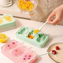 Silicone Popsicle Mold Ice Cream Mold With Lid Reusable Ice Cube Maker Tray DIY Homemade Ice Lolly Mold Kitchen Gadgets Ice Cream Popsicle Making Tool Multi Shape Ice Cube Tray Mold Cheese Kitchen Accessories - Multicolor - View 1