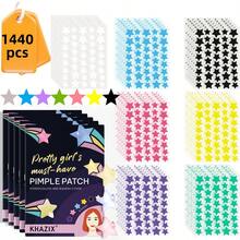 1400片星形祛痘贴，遮盖面部瑕疵，隐形祛痘贴 - 彩色 - 查看 21
