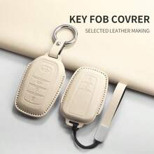 汽车钥匙扣保护套适用于凯美瑞 2024 款卡罗拉 Levin Yaris RAV4 Avalon Prado Land Cruiser 钥匙链钥匙袋卡包保护套适用于女士钱包迷你钱包钱包钱包
