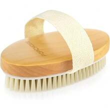 C POPCHOSE Dry Brushing Body Brush, Natural Bristle Dry Skin Exfoliating Brush Body Scrub For Flawless Skin, Cellulite Reduction, Lymphatic Drainage And Blood Circulation Improvement - 2 Count (PP+Boar Bristles) - View 8