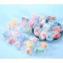 10 قطع مختلطة من الأشكال القابلة للجمع في صناديق عمياء كبسولة غاشابون، ألوان/أنماط عشوائية، هدايا لآلات البيع الذاتي