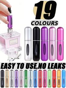 10Pcs Perfume Travel Refillable,5ml,Travel Essentials,Mini Perfume Bottle,Bottle Spray Bottling Dispenser Mini Portable Empty Liquid Container Travel Travel Essentials Travel Organizer For Beach Summer Vacation Back To School 1/3/5/10pcs Perfume Travel Refillable - Multicolor - View 13