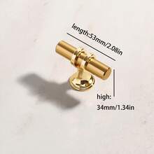 Fanruier 6PCS Aluminum Alloy Black Gold Door Handle Wardrobe Kitchen Cabinet Drawer Solid Handle Furniture Handle European Modern Hardware - Gold - View 8