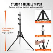 Softbox Lighting Kit, 16" X 16", Professional Softbox With 45W LED Bulbs, 3000-6500K Adjustable Color Temperature, Tripod Stand, Studio Lights For Photography, Vedio Recording, Live Streaming - 美規A型插(110-127V) - 查看 5
