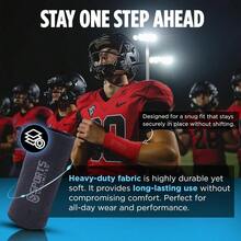 Youth Tle Wrist  For Football Baseball All Sports - Orange - View 5