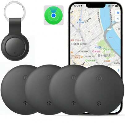 1 Thiết bị theo dõi thẻ thông minh mới nhất từ năm 2025, Key Finder, hỗ trợ ứng dụng "Find My" (Tìm của tôi), chỉ khả dụng trên hệ điều hành iOS. Thiết bị định vị vật dụng tương thích, phù hợp với ví, vali, vali, ba lô, v.v., được trang bị nút bấm theo dõi có thể thay pin.