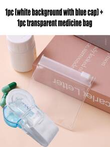 1-5 piezas Sacador de pastillas portátil con caja de medicamentos, abridor de pastillas para blíster, sacador de pastillas portátil, abridor de pastillas, accesorios domésticos, asistencia para tabletas y pastillas, nuevo diseño de dispensador de pastillas, muy adecuado para personas con manicura y artritis (también se vende en 10/15/20 piezas)