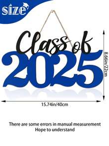 2025 届木制标志毕业装饰蓝色 2025 届毕业照拍摄道具 2025 届毕业典礼木制标志毕业派对装饰 - 家居装饰 - 派对装饰 - 房间装饰 - 藍色 - 查看 6