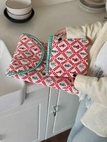 Korean Ins Cotton Computer Bag Soft Puff Princess IPad Bag Embroidered 13 Inch Computer Inner Bag - Multicolor - View 8