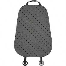 Easypie Selection 四季通用汽车座椅垫，波点蝴蝶结设计，透气舒适，时尚奢华，驾驶座垫，优雅精致的风格，展现独特的女性魅力 - 灰色 - 查看 15