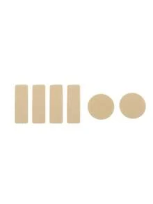 6pcs Replacement Self-Adhesive Shoe Repair Patch Microfiber Leather Durable Heel Hole Pads Universal Shoe Heel Repair