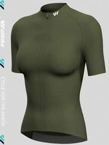 Wulibike Women's Cycling Jersey - Army Green - View 2
