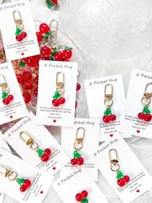 1/5/10 Peças Delicado e Fofo Chaveiro Pendente de Flor, Morango, Cereja, Maçã, Coração, Charme e Acessório da Moda para Bolsa, Presente Ideal para Festa, Natal, Aniversário, Ação de Graças para Mulheres, Decoração DIY de Carteira e Bolsa no Estilo Y2K, Ótimo para Família, Amigos, Professores, Colegas de Classe e Parceiros