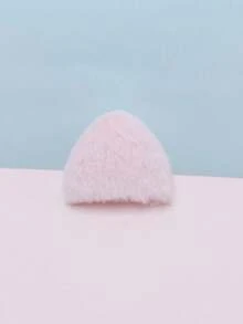 28入組雙面迷人的長毛絨貓耳DIY髮夾頭飾髮帶配件