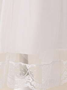 Young Girl Shiny Sequin Mesh Cap Sleeve Princess Dress Suitable For Performances And Parties - Orange - View 9