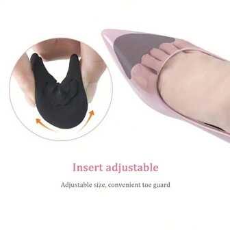 High Arch Insoles, Foot Compression Shoes, Adjustable Toe Pads, Sponge High Heel Pads, Anti-Slip Forefoot Cushions - Designed Specifically For Women