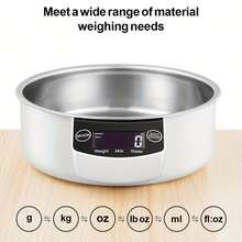 1pc Professional Unit Switching Kitchen Scale,5KG High-Definition Screen Baking Scale,Various Units Switching G/Kg/Oz/Etc, Tea Weighing, Food Weighing, Kitchen Tools (No Complimentary Batteries)Pesa Digital,Food Scale,Balanza Digital