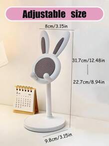 Cute Cell Phone Stand For Desk, Adjustable Bunny Phone Holder - Perfect Student Desktop Companion For Slouchy Days, Desk Accessories, Phone Holder , Valentines Wedding, Birthday Present,Mother's Day,Gift For Mom