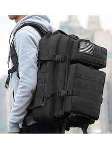 Balo đi bộ đường dài cắm trại ngoài trời, Túi du lịch mùa hè, Balo đựng máy tính xách tay, Balo màu đen, Túi thể thao cổ điển, Túi du lịch nghỉ dưỡng đa năng, sức chứa lớn, Túi tập thể dục, Vải Oxford, Phong cách đường phố giản dị tối giản, Màu trơn, Quà tặng cho sinh viên đại học, Thanh thiếu niên - Nhiều màu - Xem 7