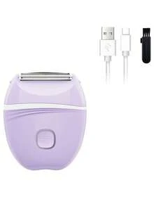 2025 New Electric Women's Shaver Charging Edition, Private Hair Removal, Full Body Hair Removal, Underarm Hair Removal, Rechargeable Shaver For Legs Hair Removal, Available In Pink And Purple Colors - Multicolor - View 12