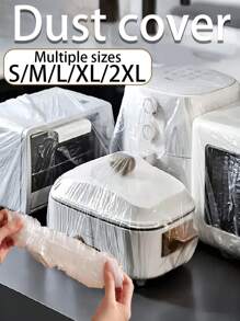 50/10 piezas Cubierta desechable contra el polvo, Bolsa encogible desechable, Envoltura de alimentos desechable, Bolsa de conservación de alimentos de uso múltiple, Cubierta de zapatos desechable, Envoltura de cocina desechable, Envoltura encogible elástica para alimentos refrigerados, Adecuado para accesorios de cocina