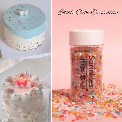 85g/3ozCrystal Sugar,Granulated Sugar Sprinkles For Mother's Day,Wedding,Birthday Party,Baking Cake Decoration
