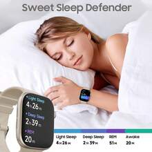 W&O 2026 Popular 2.01-Inch Touchscreen Smartwatch For 2024, Suitable For Both Men And Women, Featuring High-Definition Call Quality, Step And Calorie Tracking, Music And Message Reminders, Over 100 Fitness And Sports Functions, Wireless Connectivity Compatible With Android And Phone. - màu đen - Xem 9