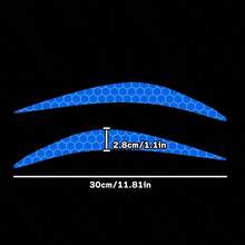 Car Headlight Stickers, Reflective Stickers, Car Headlight Eyelids, Cute Car Stickers - one-size - View 9