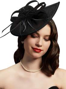 1 Stück fächerförmiger Tee-Party Fascinator Hut für Frauen, Kentucky Kopfbedeckung Derby Pillbox Kirchenhut für Cocktail Hochzeit, Haaraccessoires, kleine Hüte, Mini Fascinator, Mini Mütze