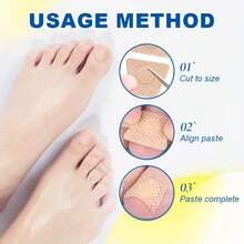 32/72pcs Toenail Care Tape, Thick Nail Protection, Double-Layer Design Of Adhesive Tape Nail Protection And Appearance - Apricot - View 3