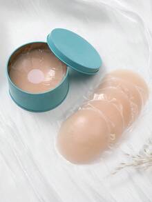 30pcs/24pcs/20pcs/16pcs/10pcs/8pcs/4pcs/2pcs Silicone Invisible Waterproof Anti-Mold Reusable Breast Petals, Nude Feel Silicone Lift Bra Pads, Non-Slip/Breathable Seamless Invisible Self-Adhesive Nipple Covers, With Box, Transparent, Women Lingerie & Underwear Accessories, Outdoor Sports, Bust Pad For Bras, Skin Color/Light Pink, Suitable For Wedding, Halter Top, Lift, Push Up, Round, Flower Type