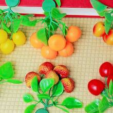 6pcs Realistic Fruit Shape Fridge Magnet Sticker, Simulation Fruit Decor Magnetic Stickers, Home & Kitchen Decor, DIY Fridge Sticker - Multicolor - View 5