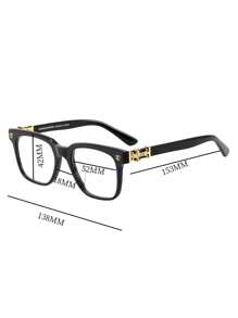 CHARMLIBRARY 2025 New Arrival Fashion Acetate Optical Glasses Frame, Luxury Black Eyeglasses For Men & Women Prescription, Stylish Business Eyewear, Wear-With-Anything Glasses Frame
