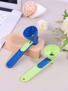 Mess-Free Protein Powder Scoop With Sliding Funnel - Great For Milk And Supplements, Durable Pp Material, Leak-Proof, Multi-Purpose Baking And Mixing Scoop For Smoothies, Milkshakes, Baked Goods And Protein Shake Blenders, Perfect Kitchen Gadget For All Occasions - View 3