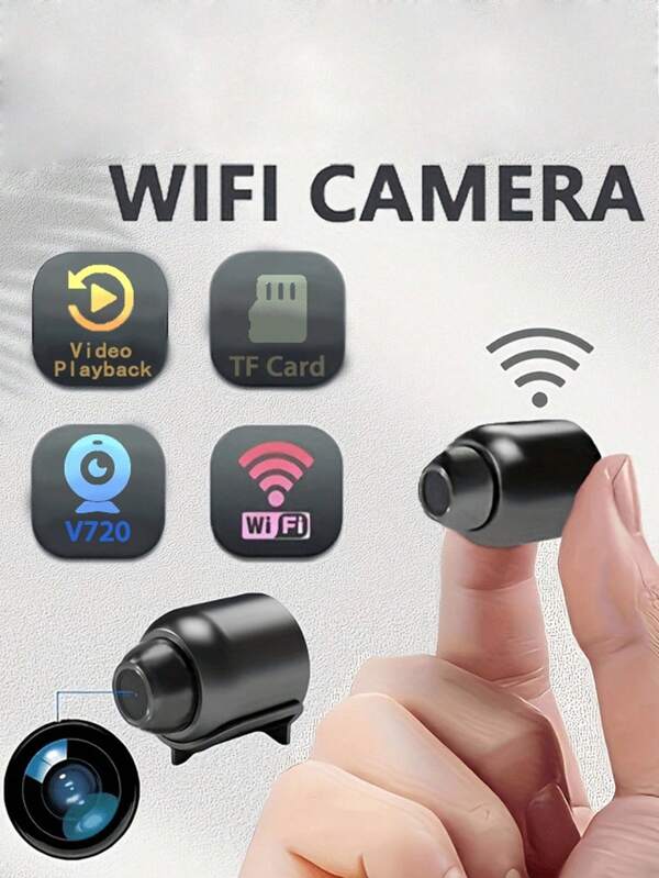 X5 Mini Surveillance Camera With Night Vision, Supports Remote Wireless WiFi Connection. Compact Design For Easy Installation, Suitable For Various Monitoring Needs, Providing Clear Image Quality And Convenient Operation.