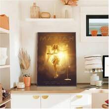 1 件可选框架海报墙艺术流行美国女歌手玛丽亚·凯莉海报卡通流行海报纸防水高清卧室入口家居生活，墙壁艺术带框架 - 彩色 - 查看 31