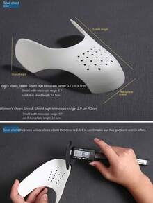 2 pezzi Protezione per pieghe, allungatore scarpa, supporto anti pieghe e grinze per scarpe sportive, protezione punta per scarpe sportive