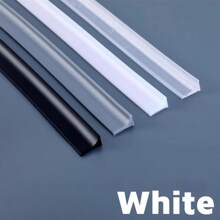 Tira bloqueadora de agua para ducha de 2,00m, barrera de silicona autoadhesiva impermeable, tira de barrera de agua para baño y cocina, protector de ducha para seco y húmedo, tira de sellado de caucho para bordes, apta para encimeras de cocina, lavabos, divisores de baño, duchas, suministros de cocina y accesorios de baño