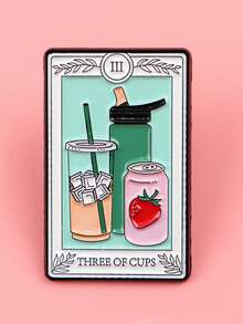 1PC Reminder Tarot Enamel Pin Illustration Brooch Pines Lapel Pins Badge On Backpack Clothes Accessories Fashion Jewelry Gift - Multicolor - View 10