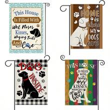 Dog Lovers Garden Flag 30.48 X 45.72 Cm Double Sided Flag Exterior Vertical Holiday Garden Decoration