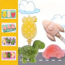 Silicone Popsicle Mold Ice Cream Mold With Lid Reusable Ice Cube Maker Tray DIY Homemade Ice Lolly Mold Kitchen Gadgets Ice Cream Popsicle Making Tool Multi Shape Ice Cube Tray Mold Cheese Kitchen Accessories - Multicolor - View 4